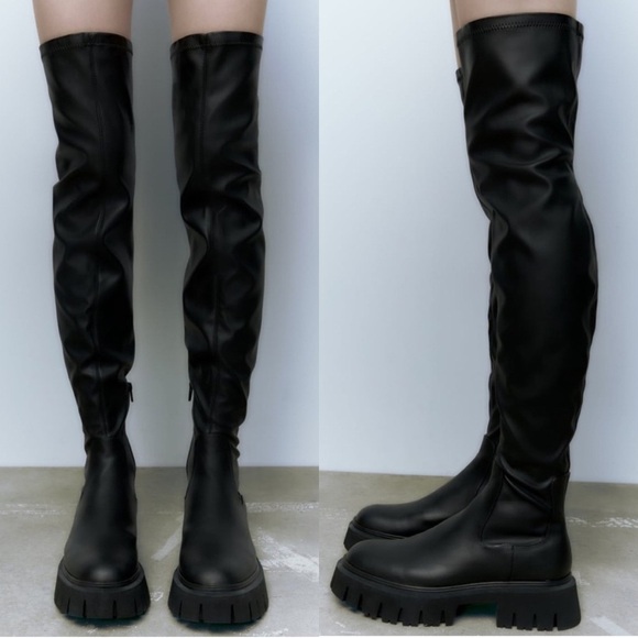 Zara Over the knee boots - Picture 1 of 8